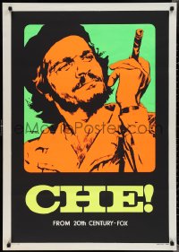 2c0322 CHE Italian 1sh 1969 completely different day-glo art of Omar Sharif as Guevara by Nistri!