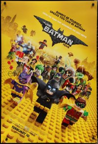 2c1149 LEGO BATMAN MOVIE advance DS 1sh 2017 Arnett, always be yourself, unless you can be Batman!
