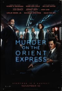 2c1229 MURDER ON THE ORIENT EXPRESS style B teaser DS 1sh 2017 Branagh, huge cast, Agatha Christie!