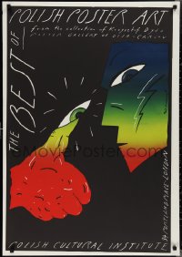 2c0525 BEST OF POLISH POSTER ART exhibition Polish 28x39 1980s Kalarus art!