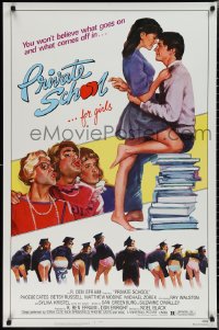 2c1287 PRIVATE SCHOOL 1sh 1983 Cates, Modine, you won't believe what goes on & what comes off!