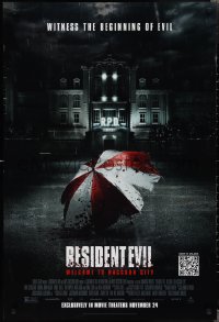 2c1306 RESIDENT EVIL: WELCOME TO RACCOON CITY advance DS 1sh 2021 witness the beginning of evil!
