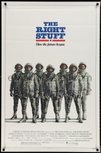2c1314 RIGHT STUFF advance 1sh 1983 great line up of the first NASA astronauts all suited up!