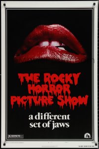 2c1325 ROCKY HORROR PICTURE SHOW 1sh R1980s classic lips, a different set of jaws!