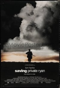 2c1336 SAVING PRIVATE RYAN DS 1sh 1998 Spielberg, Hanks, soldier on hill in front of clouds!