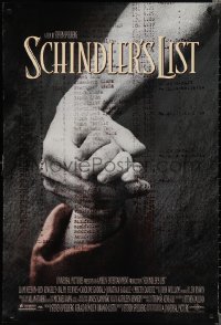 2c1339 SCHINDLER'S LIST int'l DS 1sh 1993 Steven Spielberg World War II classic, Best Picture!