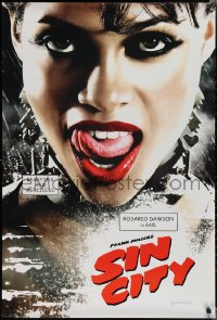2c1358 SIN CITY teaser DS 1sh 2005 graphic novel by Frank Miller, sexy Rosario Dawson as Gail!