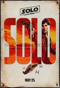 2c1368 SOLO teaser DS 1sh 2018 A Star Wars Story, Ron Howard, Alden Ehrenreich in the title role!