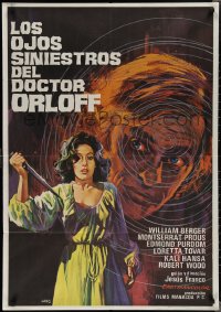 2c0461 SINISTER EYES OF DR. ORLOFF Spanish 1975 Jesus Franco, Jano horror artwork!