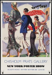 2c0054 CHISHOLM PRATS GALLERY NEW YORK POSTER SHOW 25x37 museum/art exhibition 2000s J.L. Rey art!