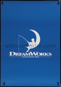 2c0134 DREAMWORKS ANIMATION 28x40 special poster 2000s great artwork of the moon logo and kid fishing!