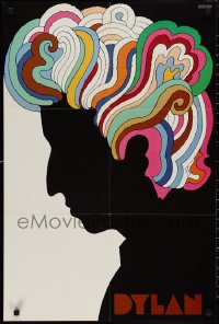 2c0106 DYLAN 22x33 music poster 1967 colorful silhouette art of Bob by Milton Glaser!