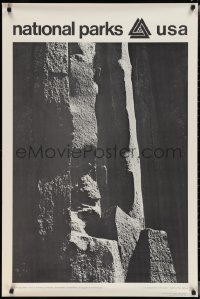 2c0193 NATIONAL PARKS USA lava columns style 28x42 commercial poster 1968 cool image!