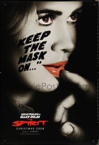 2c1388 SPIRIT teaser DS 1sh 2008 Frank Miller, close-up of sexy Sarah Paulson, keep the mask on!
