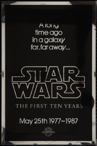 2c1401 STAR WARS THE FIRST TEN YEARS style A foil Kilian 1sh 1987 wonderful design by Dayna Stedry!