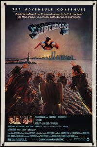 2c1417 SUPERMAN II 1sh 1981 Christopher Reeve, Terence Stamp, great image of villains!