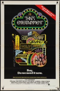 2c1422 THAT'S ENTERTAINMENT int'l 1sh 1974 best scenes from classic MGM Hollywood movies!
