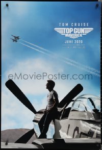 2c1432 TOP GUN: MAVERICK teaser DS 1sh 2021 Naval aviator Tom Cruise in title role on P-51 Mustang!