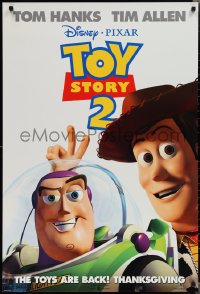 2c1438 TOY STORY 2 advance DS 1sh 1999 Woody, Buzz Lightyear, Disney and Pixar animated sequel!