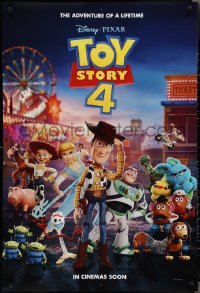 2c1439 TOY STORY 4 int'l teaser DS 1sh 2019 Walt Disney, Pixar, Woody, Buzz Lightyear and cast!