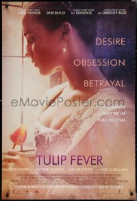 2c1450 TULIP FEVER DS 1sh 2017 Alicia Vikander, Christoph Waltz, this Summer they're in full bloom!