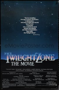 2c1455 TWILIGHT ZONE 1sh 1983 Rod Serling TV series, Spielberg, Alvin art, no border design!