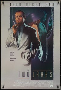 2c1457 TWO JAKES 1sh 1990 cool full-length art of smoking Jack Nicholson by Rodriguez!