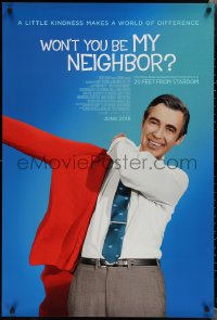 2c1483 WON'T YOU BE MY NEIGHBOR? advance DS 1sh 2018 a little kindness makes a world of difference!