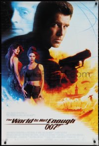 2c1493 WORLD IS NOT ENOUGH int'l 1sh 1999 Brosnan as James Bond, Richards, Marceau, white background!