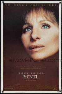 2c1498 YENTL 1sh 1983 close-up of star & director Barbra Streisand, nothing's impossible!
