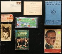 2d0932 LOT OF 8 MISCELLANEOUS ITEMS 1920s-1990s Gone with the Wind, Bob Hope, D.W. Griffith & more!