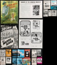 2d0507 LOT OF 20 UNCUT PRESSBOOKS 1950s-1970s advertising for a variety of different movies!