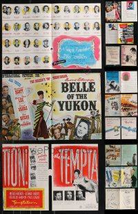 2d0777 LOT OF 9 4-PAGE TRADE ADS 1940s great images from a variety of different movies!