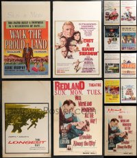 2d0050 LOT OF 13 MOSTLY UNFOLDED WINDOW CARDS 1950s-1960s a variety of cool movie images!