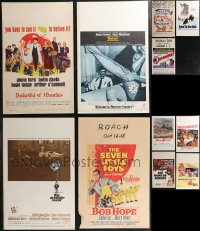 2d0052 LOT OF 11 UNFOLDED & FORMERLY FOLDED WINDOW CARDS 1950s-1970s a variety of movie images!