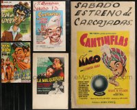 2d0057 LOT OF 5 FORMERLY FOLDED MEXICAN WINDOW CARDS 1940s-1950s a variety of great movie images!