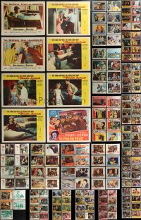 2d0340 LOT OF 197 1950S LOBBY CARDS 1950s mostly complete sets from a variety of different movies!