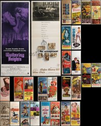 2d1032 LOT OF 29 FORMERLY FOLDED INSERTS 1950s-1970s great images from a variety of movies!