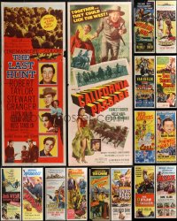 2d1044 LOT OF 20 FORMERLY FOLDED COWBOY WESTERN INSERTS 1940s-1950s a variety of cool images!
