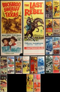 2d1049 LOT OF 19 FORMERLY FOLDED COWBOY WESTERN INSERTS 1950s-1960s a variety of cool images!