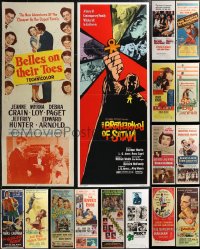 2d1039 LOT OF 22 FORMERLY FOLDED INSERTS 1940s-1970s great images from a variety of movies!