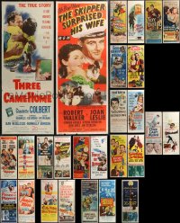 2d1034 LOT OF 27 FORMERLY FOLDED INSERTS 1940s-1950s great images from a variety of movies!