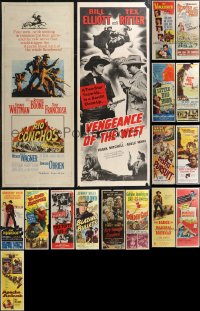 2d1057 LOT OF 17 FORMERLY FOLDED COWBOY WESTERN INSERTS 1950s-1970s a variety of cool images!