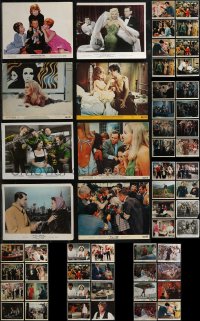 2d0794 LOT OF 66 8X10 COLOR STILLS & MINI LOBBY CARDS 1950s-1970s a variety of movie scenes!