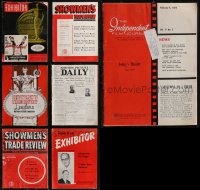 2d0657 LOT OF 7 EXHIBITOR MAGAZINES 1940s-1970s Showmen's Trade Review, Exhibitor & more!