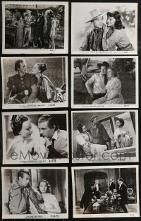 2d0836 LOT OF 25 GARY COOPER RE-RELEASE 8X10 STILLS R1940s-R1950s great scenes from his movies!