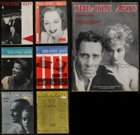 2d0527 LOT OF 13 THEATRE ARTS MAGAZINES 1950s-1960s filled with great images & articles!