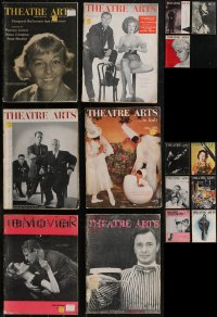 2d0525 LOT OF 15 THEATRE ARTS MAGAZINES 1940s-1960s filled with great images & articles!