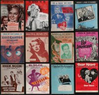 2d0722 LOT OF 24 SHEET MUSIC 1930s-1950s great songs from a variety of different movies & more!