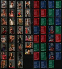 2d0881 LOT OF 31 WOMEN OF BOND TRADING CARDS 1990s beautiful ladies from 007 movies, complete set!